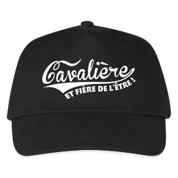 Cavalière et fière de l'être - Casquette de baseball Enfant - noir - Devant