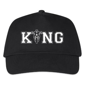 Motorcycle king - Kids’ Baseball Cap - black - Front