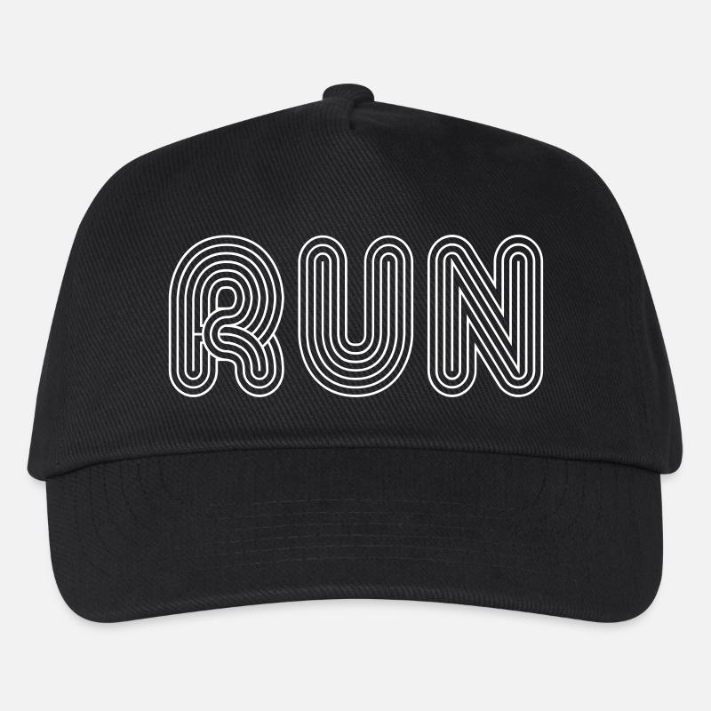 Retro-Lauf - Kinder Basecap - Schwarz