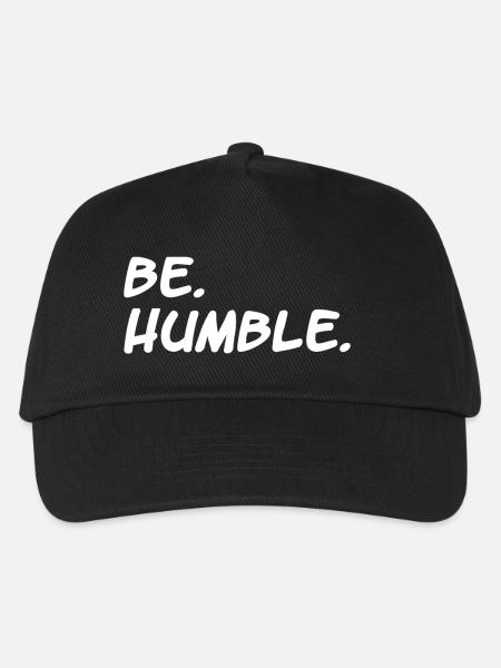be humble / kendrick lamar / hiphop / geschenk - Kinder Basecap - Schwarz