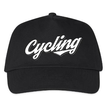 Fahrrad Fahrradfahren Fahrradtour Bicycle - Kinder Basecap - Schwarz - Vorne