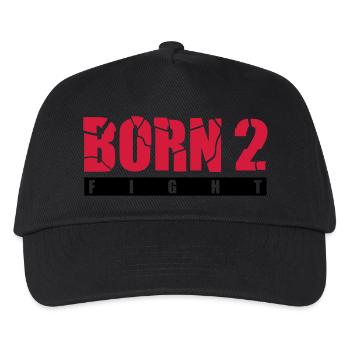 born_2_fight_g2 - Kinder Basecap - Schwarz - Vorne