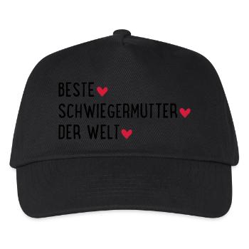Beste Schwiegermutter der Welt - Kinder Basecap - Schwarz - Vorne