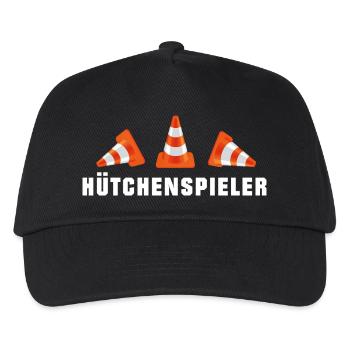 Hütchenspieler - Straßenbau (1) - Kinder Basecap - Schwarz - Vorne