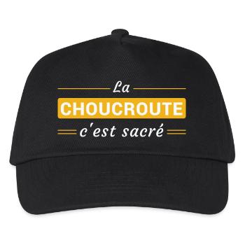 La Choucroute, c'est Sacré - Casquette de baseball Enfant - noir - Devant