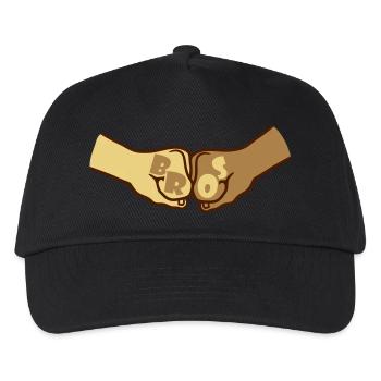 Team Fäuste Bros - Kinder Basecap - Schwarz - Vorne