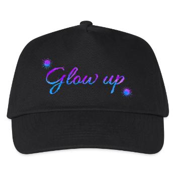 Glow up - Kinder Basecap - Schwarz - Vorne