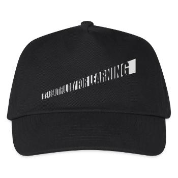 beautiful day for learning - Kids’ Baseball Cap - black - Front