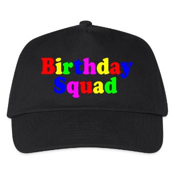 Birthday squad - Kids’ Baseball Cap - black - Front