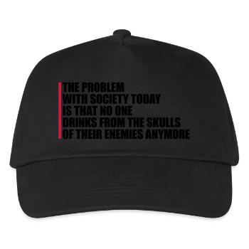 boissons de crânes ennemis - Casquette de baseball Enfant - noir - Devant
