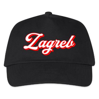 Zagreb Script Retro - Kinder Basecap - Schwarz - Vorne