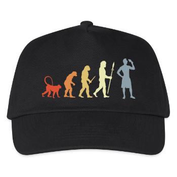 Evolution Eiscreme Liebhaber - Kinder Basecap - Schwarz - Vorne