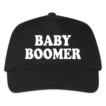 Baby boomer - Kinder Basecap - Schwarz - Vorne