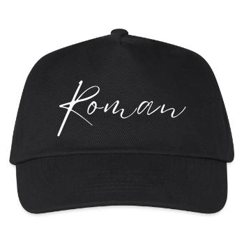 Roman Name T-Shirt Geschenk Für Männer - Kinder Basecap - Schwarz - Vorne