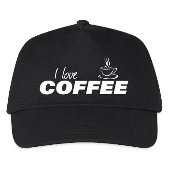 i love coffee - Kids’ Baseball Cap - black - Front