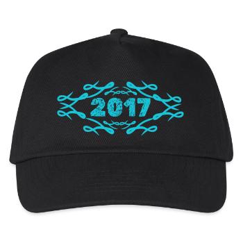 Geschenkidee 2017 - Kinder Basecap - Schwarz - Vorne