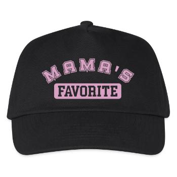 Mama's favorite pink - Kids’ Baseball Cap - black - Front