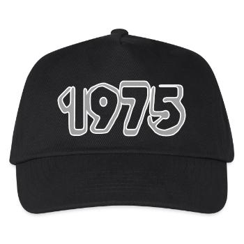 Year 1975 - Kids’ Baseball Cap - black - Front