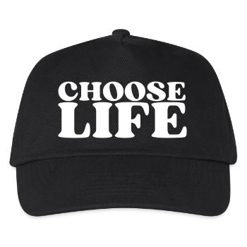 Choose Life - Statement fürs Leben! Was wählst du? - Kinder Basecap - Schwarz - Vorne