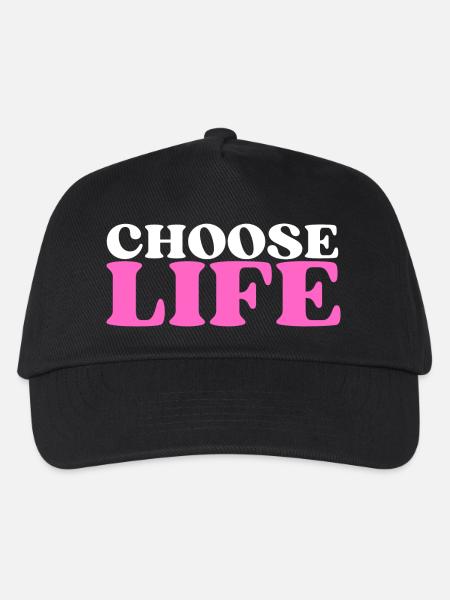 Choose Life - Statement fürs Leben! Was wählst du? - Kinder Basecap - Schwarz
