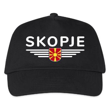 Skopje Design – pour les fans de Macédoine - Casquette de baseball Enfant - noir - Devant