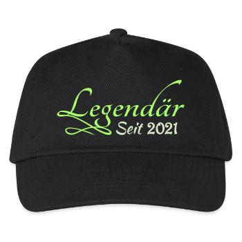 2021 - Kinder Basecap - Schwarz - Vorne