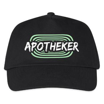 Geschenk für Apotheker - Kinder Basecap - Schwarz - Vorne