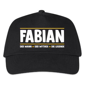 Fabian - Kinder Basecap - Schwarz - Vorne