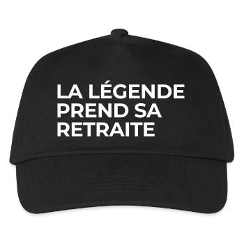 The legend retires - Kids’ Baseball Cap - black - Front