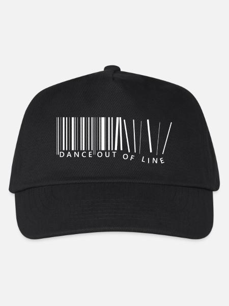 dance out of the line - barcode - Kinder Basecap - Schwarz