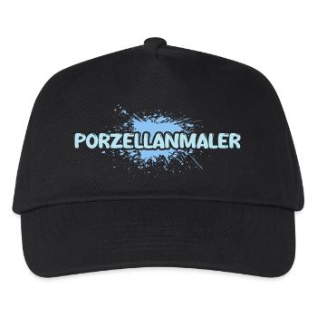 Job Porzellanmaler - Kinder Basecap - Schwarz - Vorne