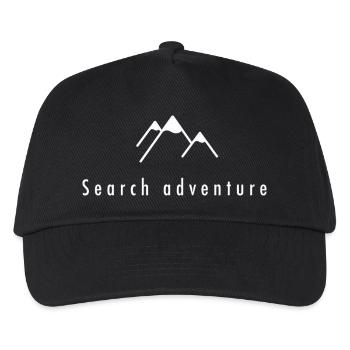 Panorama de montagne avec lever de soleil - Casquette de baseball Enfant - noir - Devant