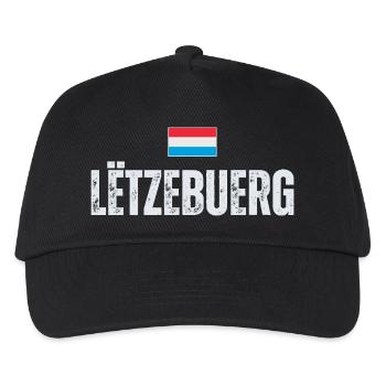 Flag of Luxembourg, Luxembourg patriot - Kids’ Baseball Cap - black - Front