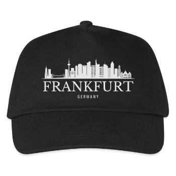 Frankfurt Skyline, Frankfurt Germany - Kids’ Baseball Cap - black - Front
