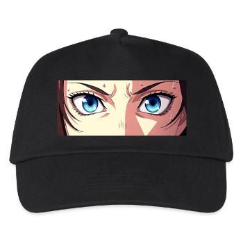 Anime Eyes Blue Iris Manga Fan - Kids’ Baseball Cap - black - Front