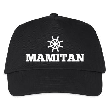 Mamitän Muttertag beste Mama Anker - Kinder Basecap - Schwarz - Vorne