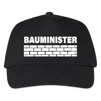 BAUMINISTER - Kinder Basecap - Schwarz - Vorne