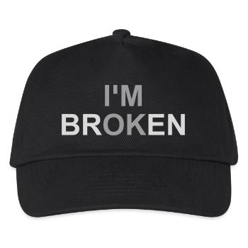 Mentally Broken - Kids’ Baseball Cap - black - Front
