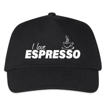 I LOVE ESPRESSO - Kinder Basecap - Schwarz - Vorne