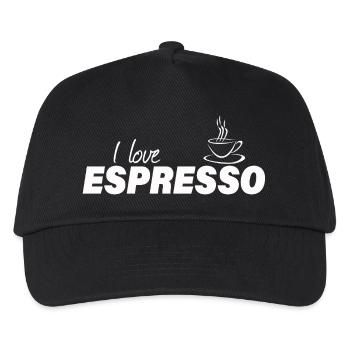 I LOVE ESPRESSO - Kinder Basecap - Schwarz - Vorne