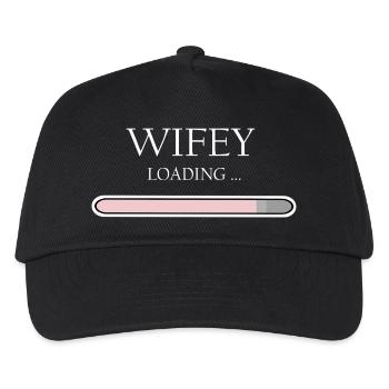 Wifey Loading Progress, Engagement & Wedding - Kids’ Baseball Cap - black - Front