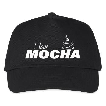 I LOVE MOCHA - Kinder Basecap - Schwarz - Vorne