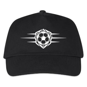 Soccer Icon - Kids’ Baseball Cap - black - Front