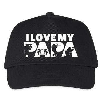 Eat Sleep Paintball Repeat Funny Hobby - Kids’ Baseball Cap - black - Front