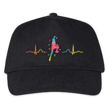 Battement de cœur de Boulderer Bloc Bloc - Casquette de baseball Enfant - noir - Devant