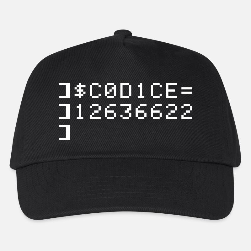 C0D1CE Codice 8-Bit Esadecimal Code Nerd Pix - Kids’ Baseball Cap - black