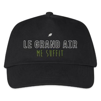 Le Grand Air Me Suffit - Nature Minimaliste - Casquette de baseball Enfant - noir - Devant