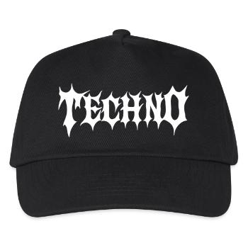 Gothic-Techno-Logo - Kinder Basecap - Schwarz - Vorne