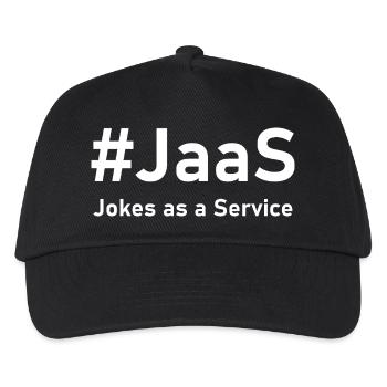 JaaS – Jokes as a Service | Funny IT saying - Kids’ Baseball Cap - black - Front