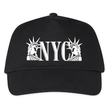 NYC Liberty Monogram Silhouette - Kinder Basecap - Schwarz - Vorne